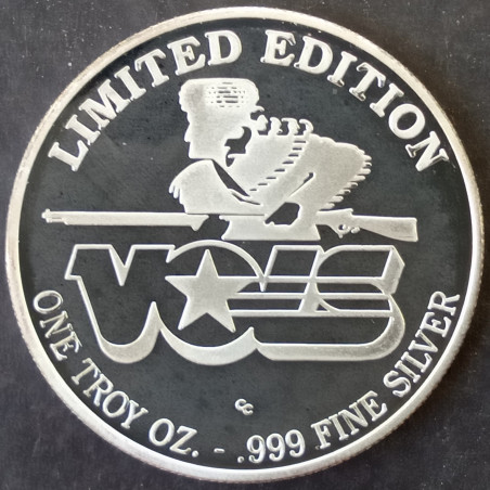1993 1 Oz Continental Coin University of Tennessee Volunteers Obverse
