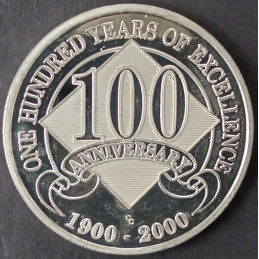 2000 1 Oz Continental Coin Southern Scrap 100th Anniversary Obverse