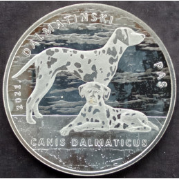 2021 1 Oz Croatia 10 Kuna Dalmatian Reverse