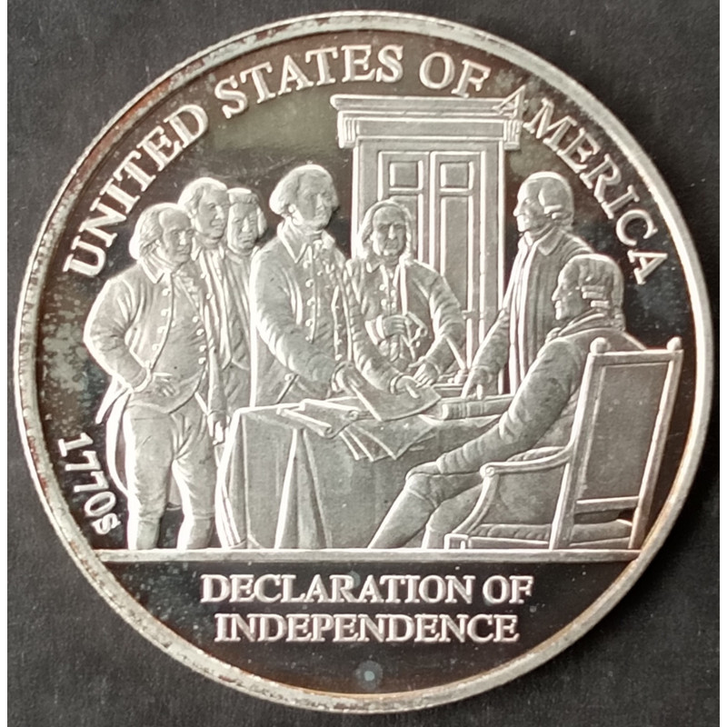 1 Oz Danbury Mint Historical Decades 1770 Obverse