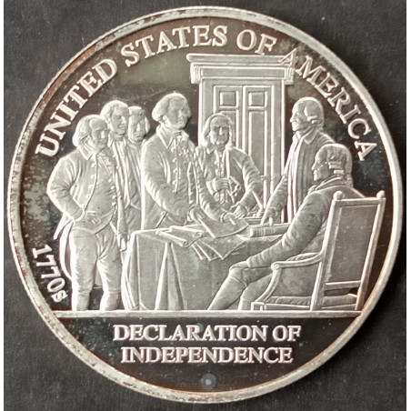 1 Oz Danbury Mint Historical Decades 1770 Obverse