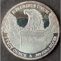 1 Oz Danbury Mint Historical Decades 1770 Reverse