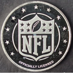 2019 1 Oz Danbury Mint NFL 100th Anniversary Reverse
