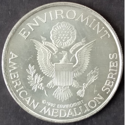 1992 1 Oz Enviromint Indian Chief Reverse