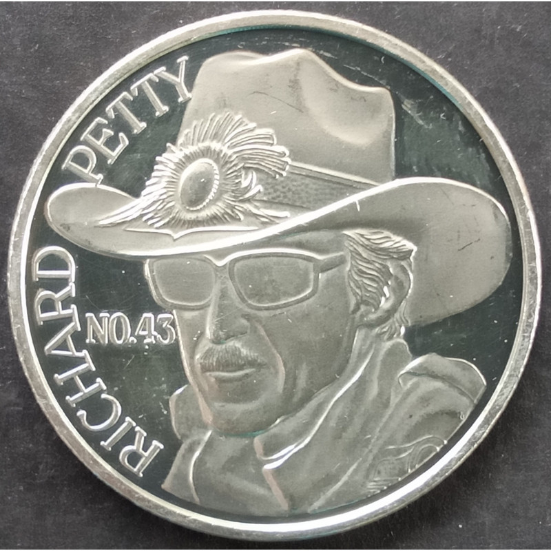 1992 1 Oz Enviromint Richard Petty Fan Appreciation Tour Obverse