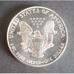 1990 1 Oz American Silver Eagle Reverse
