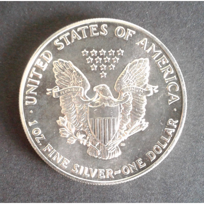 1990 1 Oz American Silver Eagle Reverse