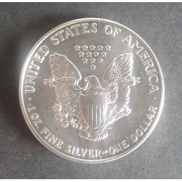 1991 1 Oz American Silver Eagle Reverse