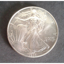1993 1 Oz American Silver Eagle Obverse