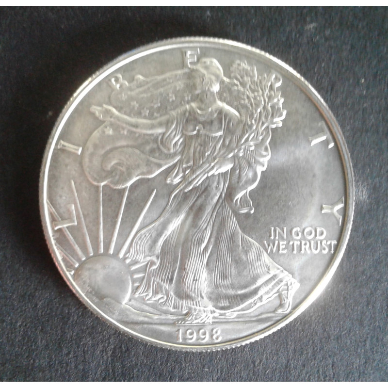 1998 1 Oz American Silver Eagle Reverse