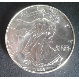 1999 1 Oz American Silver Eagle Obverse