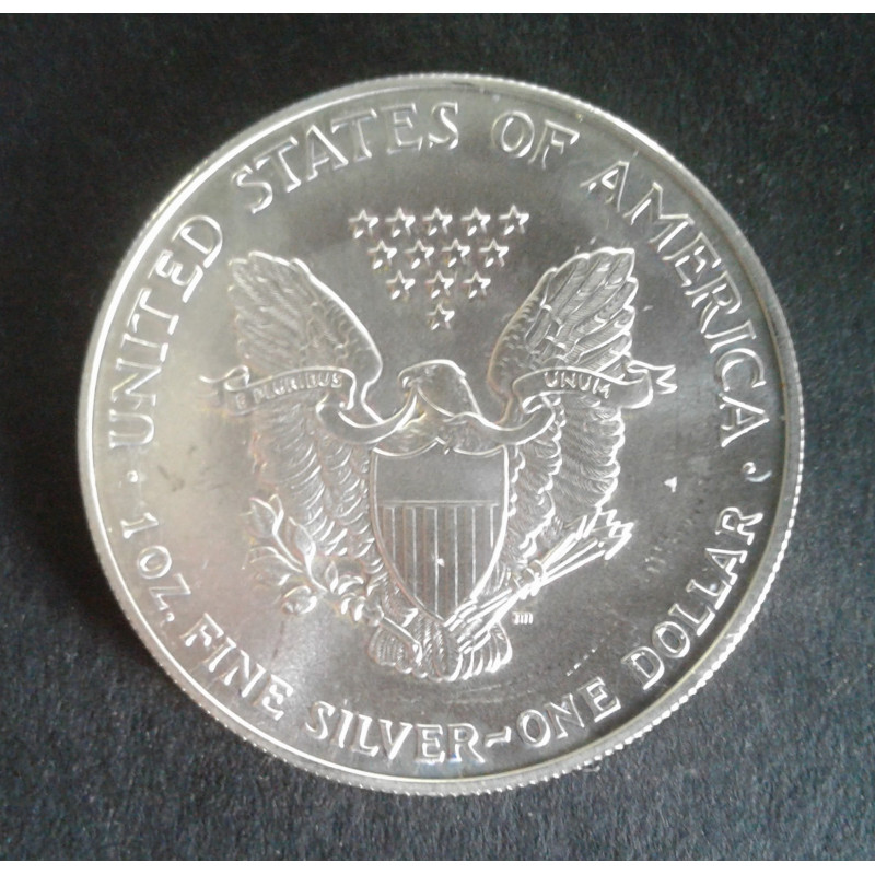 2001 1 Oz American Silver Eagle Reverse