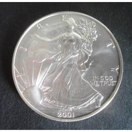 2001 1 Oz American Silver Eagle Obverse