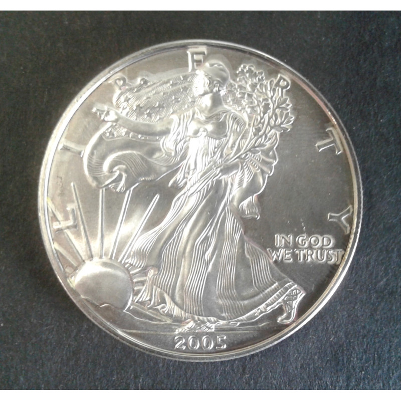 2005 1 Oz American Silver Eagle Obverse
