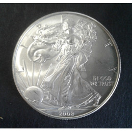2008 1 Oz American Silver Eagle Obverse