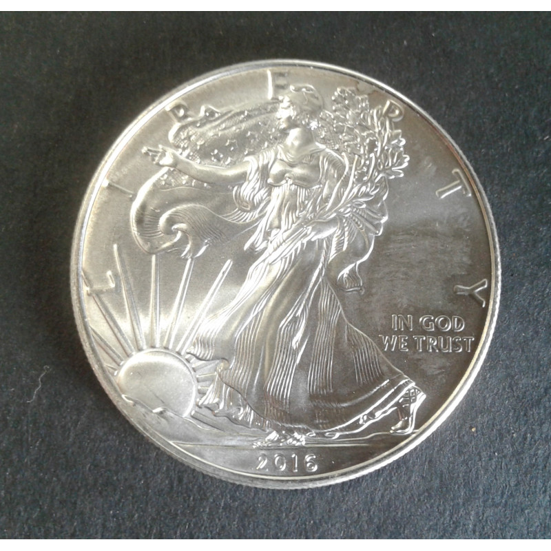 2016 1 Oz American Silver Eagle Obverse