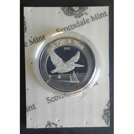 2018 1 Oz St. Kitts Pelican Obverse