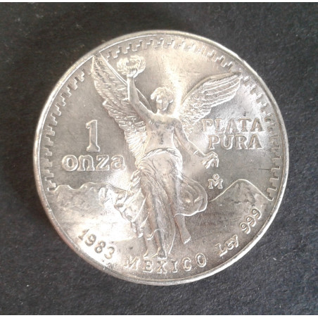 1983 1 Oz Mexican Libertad Type 2 Obverse