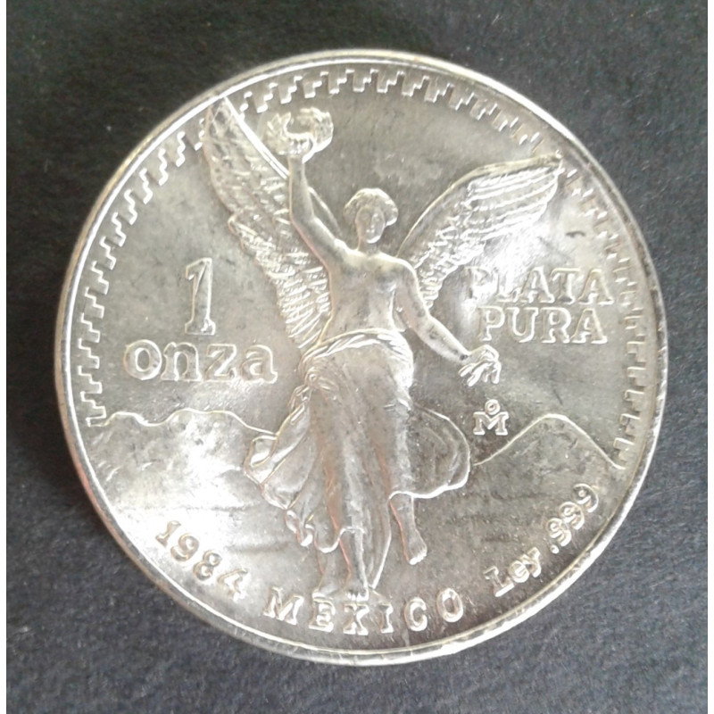 1984 1 Oz Mexican Libertad Type 1 Obverse
