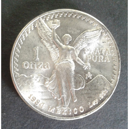 1984 1 Oz Mexican Libertad Type 1 Obverse