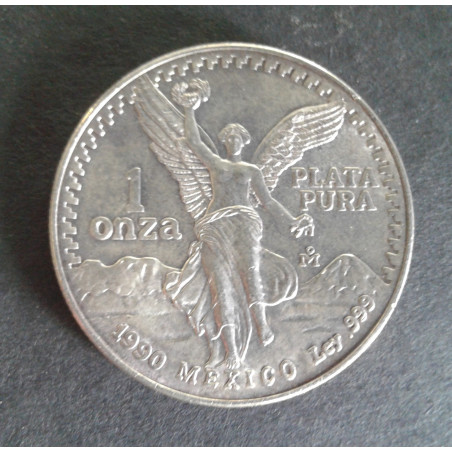 1990 1 Oz Mexican Libertad Obverse