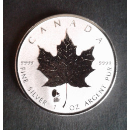 2019 1 Oz Canada Maple Leaf Phonograph Privy Reverse