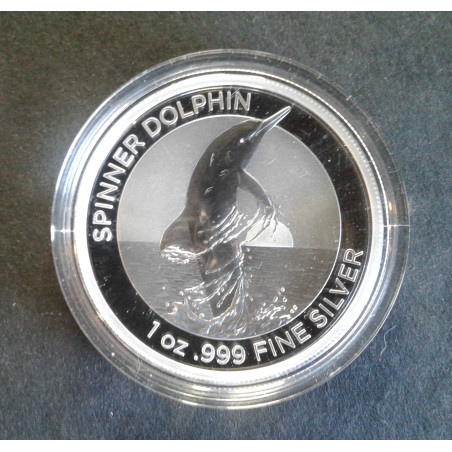 2020 1 Oz Australian Dolphin [Spinner] Obverse