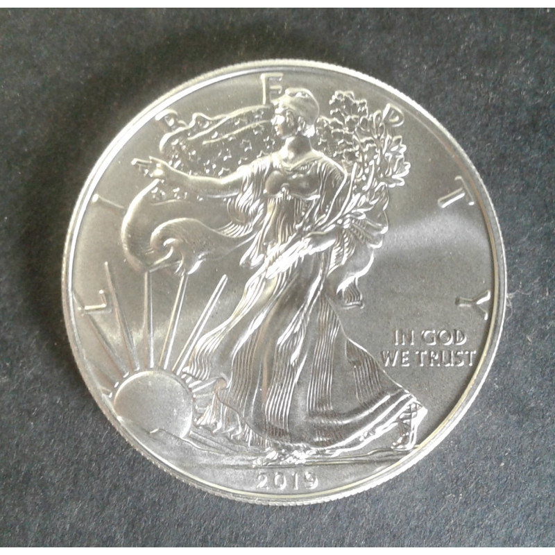 2019 1 Oz American Silver Eagle Obverse