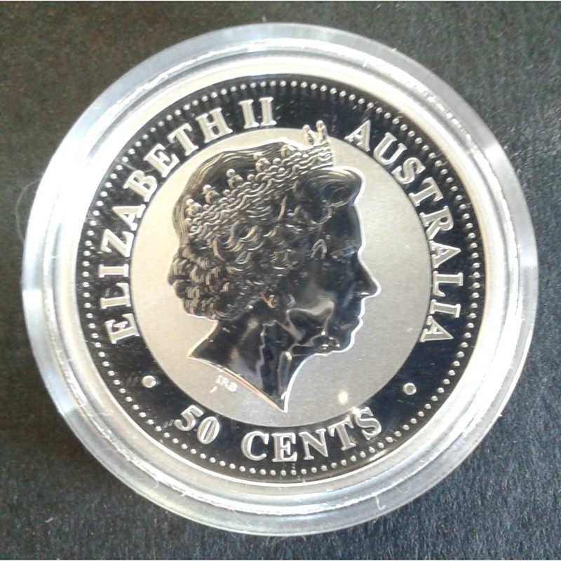 2002 1/2 Oz Australian Lunar Series 1 [Horse] Reverse